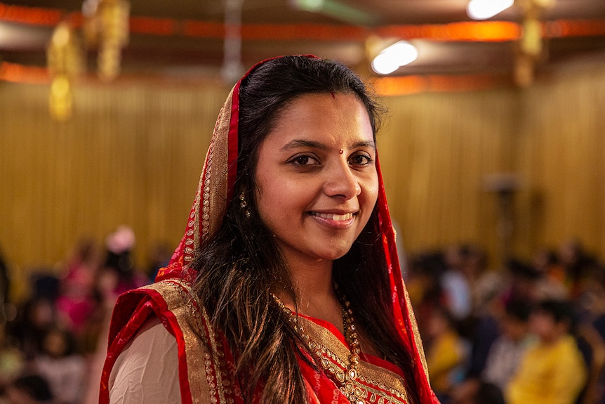 Nimita Bagadia at Jain Paryushan festival in Melbourne.