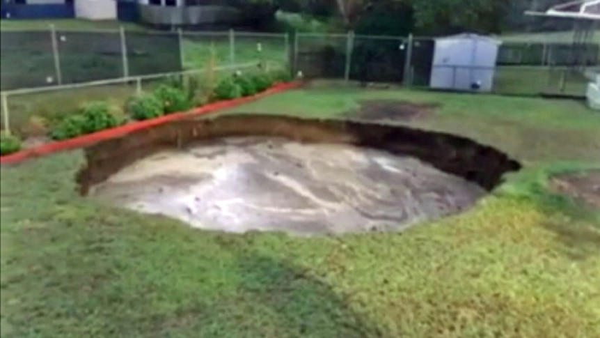Vision shows how much Ipswich sinkhole has increased in size