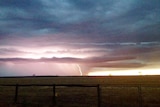 Lightning strike during storm at Camoola near Longreach