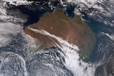 Satellite image of weather covering the south west of WA.