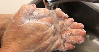Hand washing custom