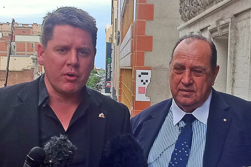 Lord Mayor Stephen Yarwood and Mall chairman Theo Maras unhappy