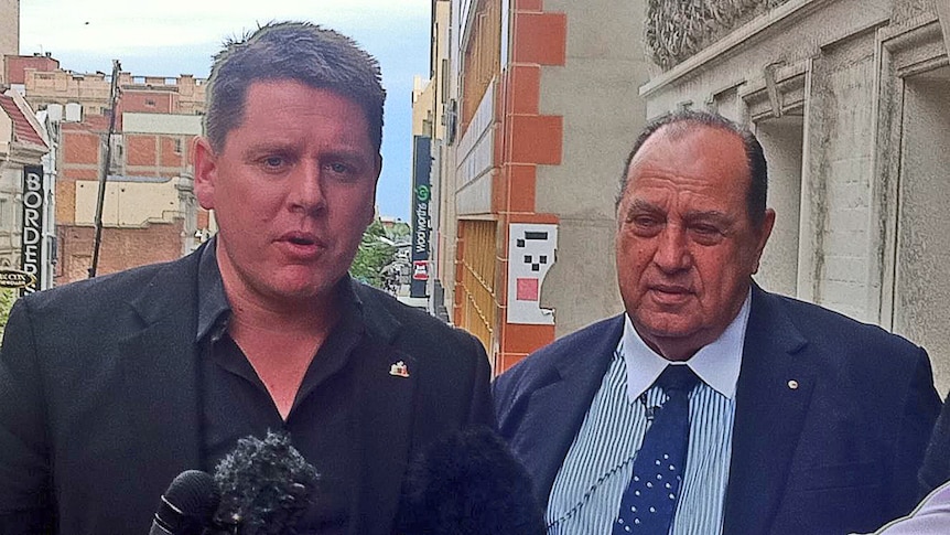 Lord Mayor Stephen Yarwood and Mall chairman Theo Maras unhappy