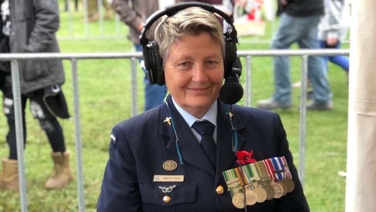 Annette Holiman following the ANZAC Day Dawn Service