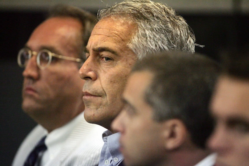 Jeffrey Epstein appears in court.