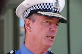 Close-up shot of Police Commissioner Karl O'Callaghan