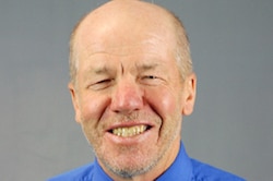 A headshot of former Bendigo South East College principal Ernie Fleming.
