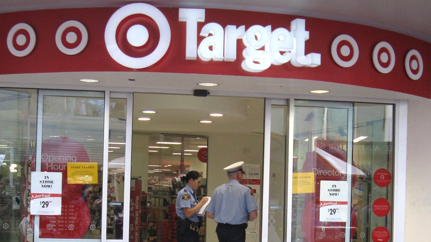 The stabbing occured inside Hobart's Target store.