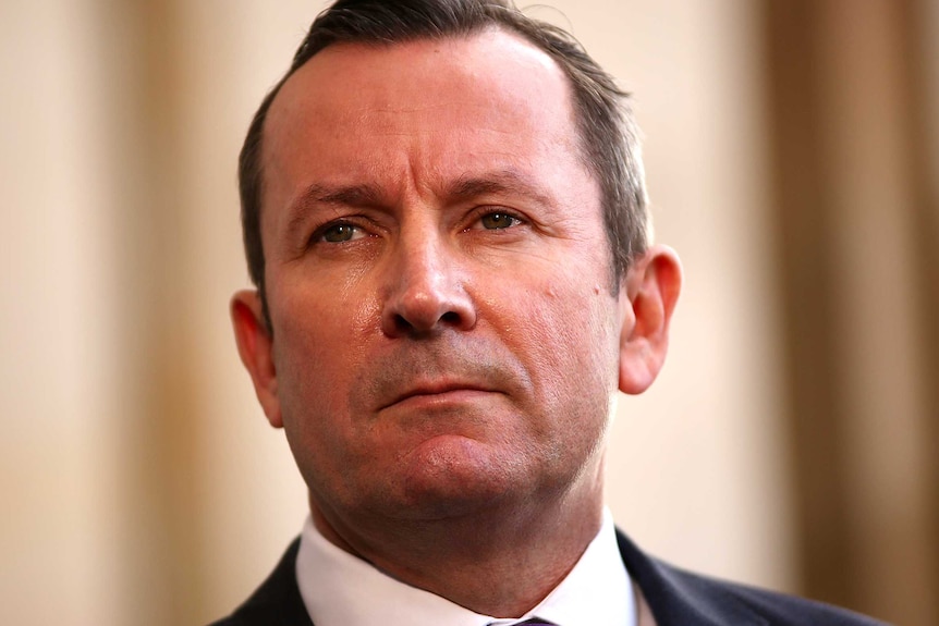 A generic headshot of Mark McGowan outside the WA Parliament.