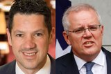 A side by side close up image of Alex Antic and Scott Morrison