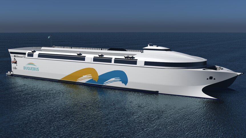 Artist impression of large ferry