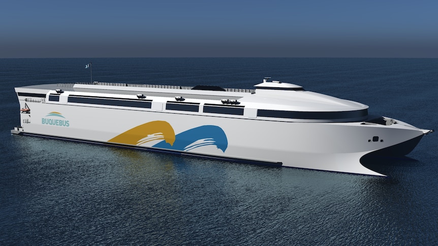 Artist impression of large ferry