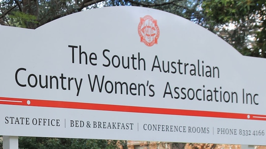 Country women's association sign 
