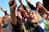 Anti-Morsi protesters chant anti-government slogans at Tahrir Square in Cairo.