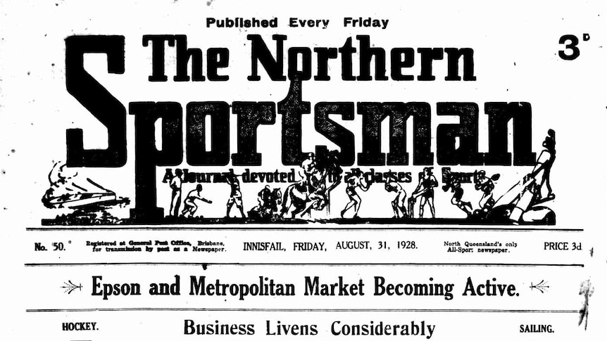 Front page newspaper banner reads: Published Every Friday, The Northern Sportsman