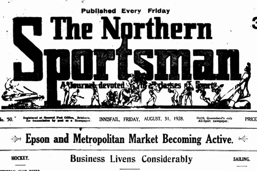 Front page newspaper banner reads: Published Every Friday, The Northern Sportsman