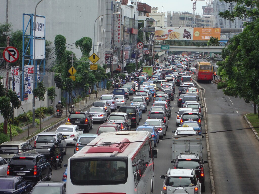 Traffic congestion in Jakarta