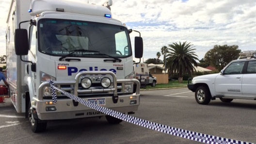 Police crime scene at Seventh St, Wonthella