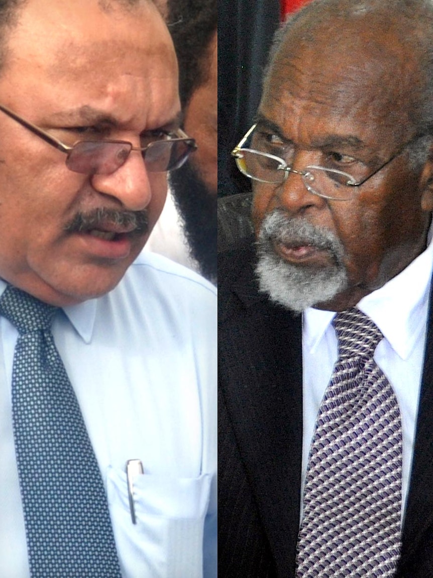 The stoush between Peter O'Neill and Sir Michael Somare over the prime ministership is clogging up PNG's courts.