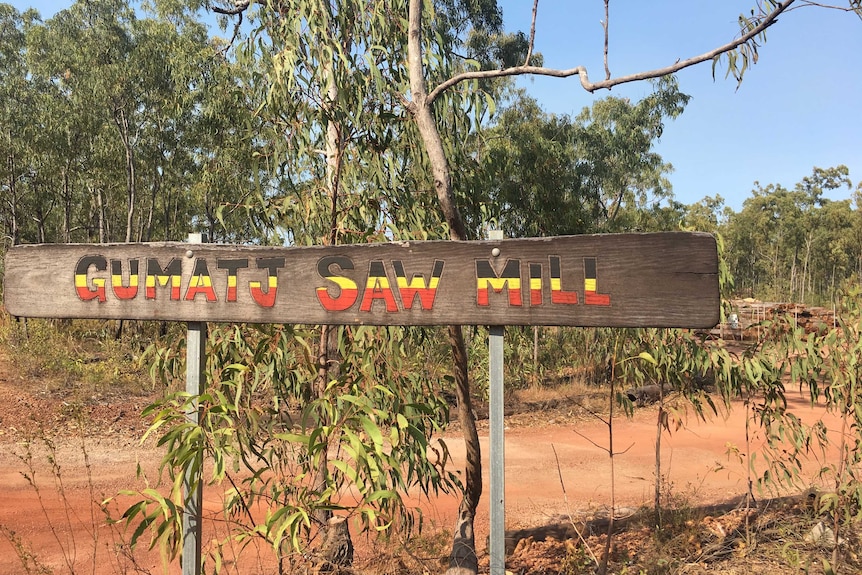 Entrance to the Gumatj Saw Mill