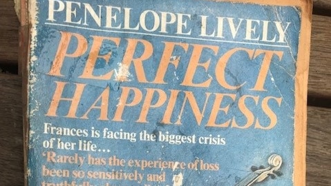 A tattered copy of the novel Perfect Happiness by Penelope Lively