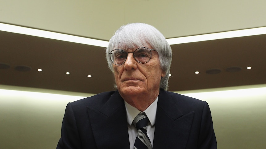 Portrait picture of Formula One chief Bernie Ecclestone taken in 2011.