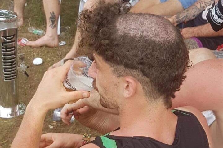 Western Bulldogs' Tom Liberatore with a snazzy haircut in Vietnam