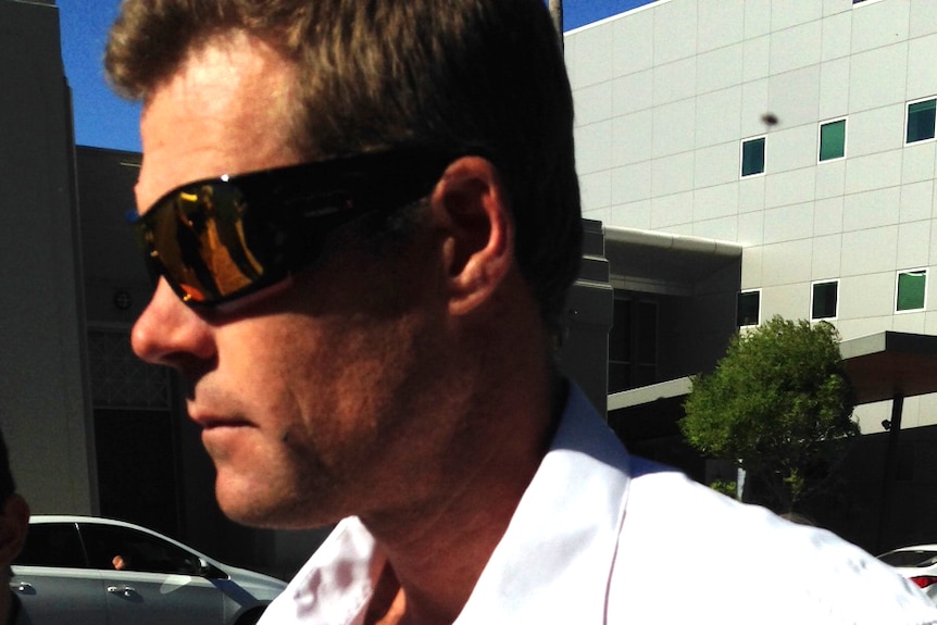 Ben Roberts, the alleged maker of highly volatile TATP, leaves court in Bunbury