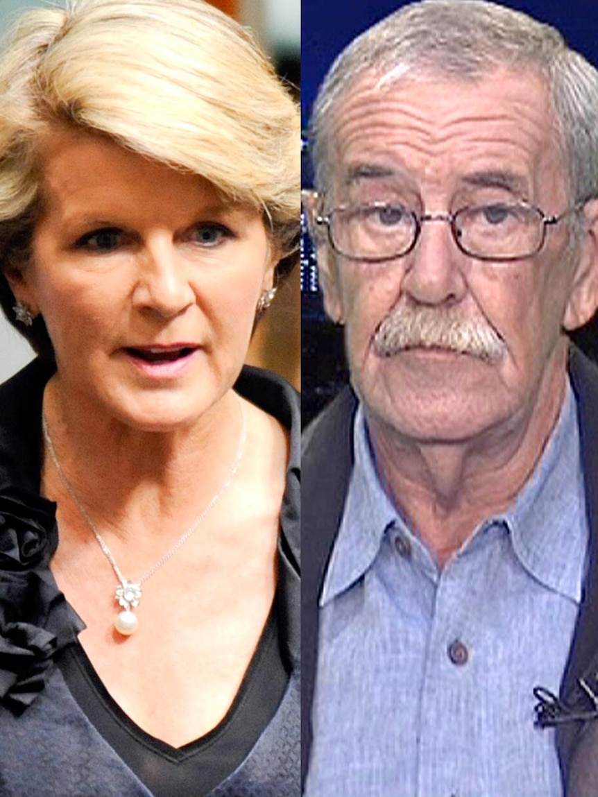 LtoR Julie Bishop and Ralph Blewitt.