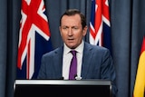 Mark McGowan speaking at a media conference.