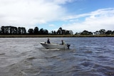 Fish boat on the Hazelwood pondage