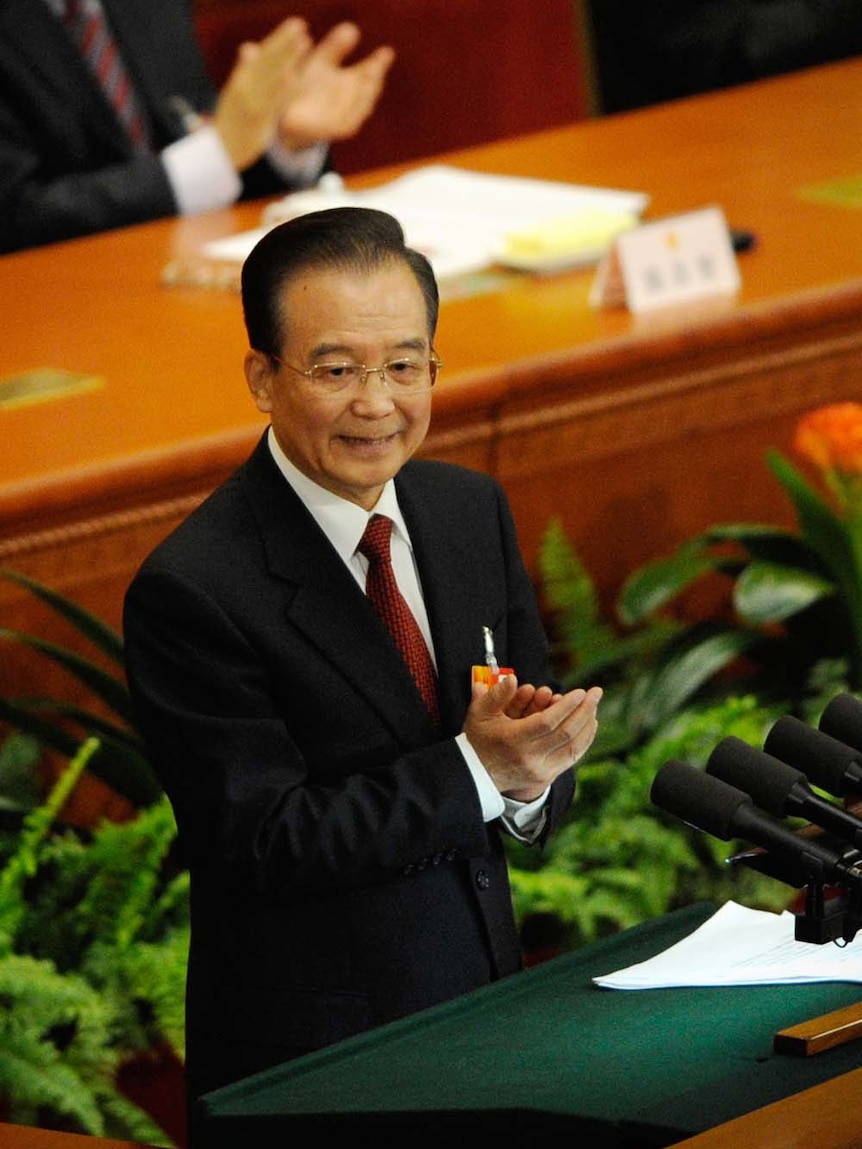 Chinese premier Wen Jiabao