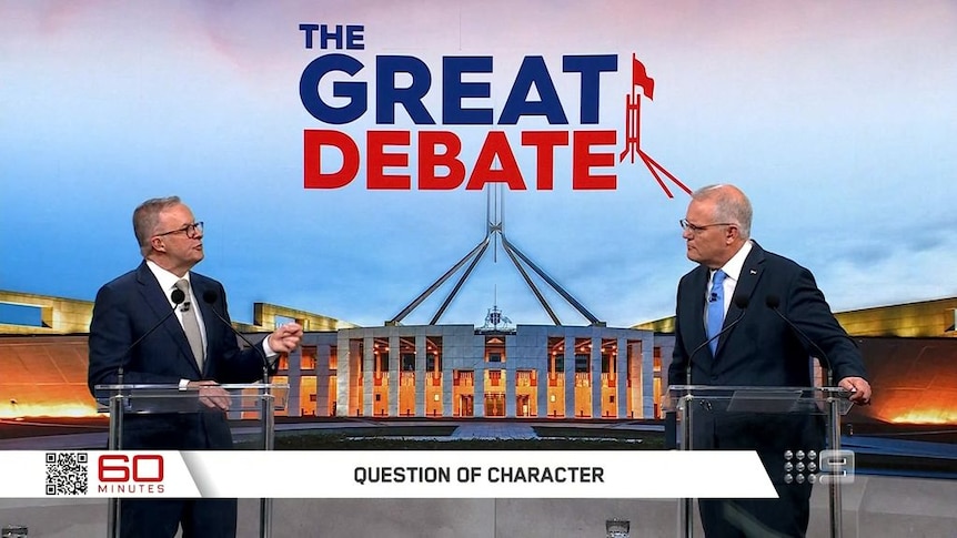 Fiery second leaders' debate sees clashes between Morrison and Albanese