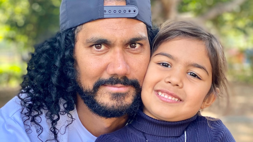 Portrait of Nathan Appo with his niece