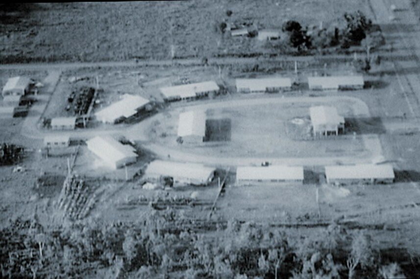 An old aerial photo of Darwin's Retta Dixon home.