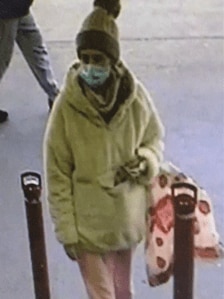 A CCTV still of missing 24-year-old woman Lucinda.