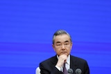 中国外长王毅在记者会上