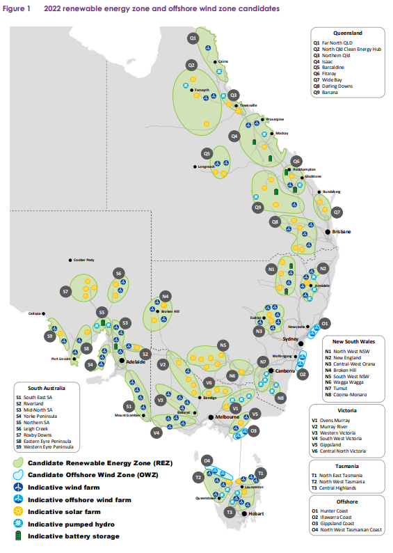 Renewable energy zones