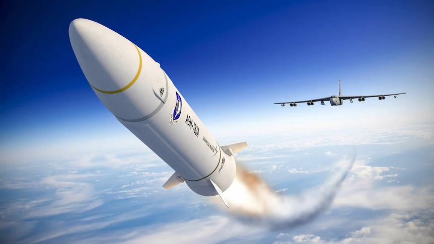 An artist's impression of a Lockeed Martin AGM-183A Air-launched Rapid Response Weapon. 