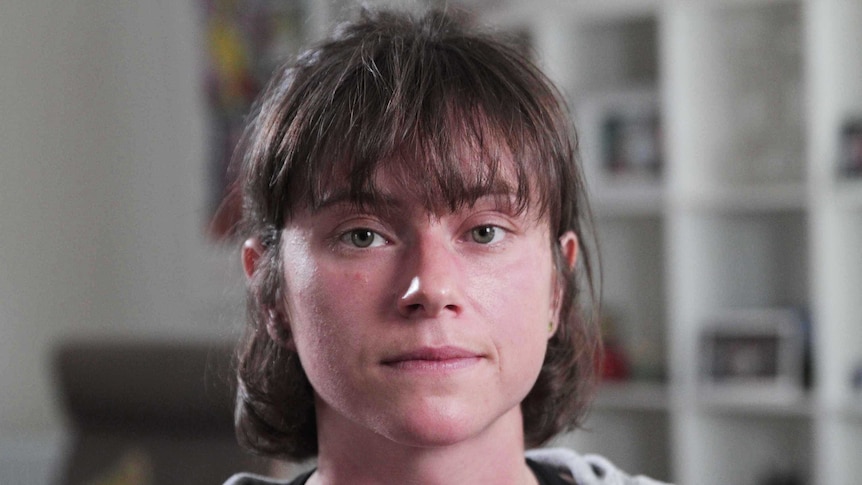 Head shot of Miranda Debeljakovic in the lounge room of  her home