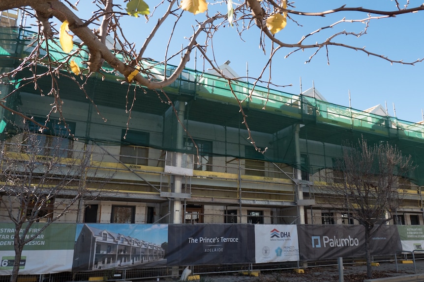 The Prince's Terrace apartments from the street level.