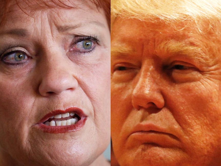 Pauline Hanson and Donald Trump