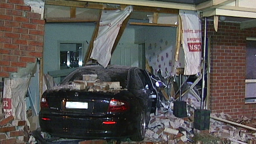 A baby girl is in hospital with life threatening injuries, after a car crashed into a house in Geelong.