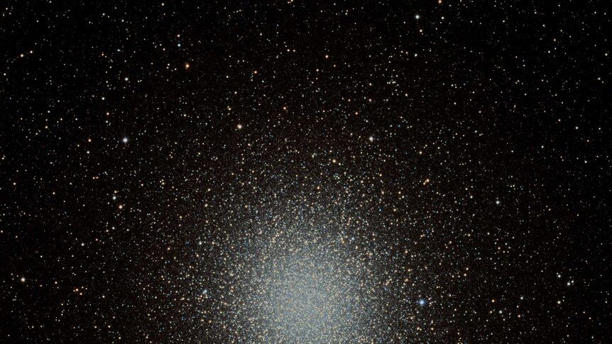 A globular cluster, known as Omega Centauri, captured by the robotic telescope at the Dorothy Hill Observatory near Imbil.