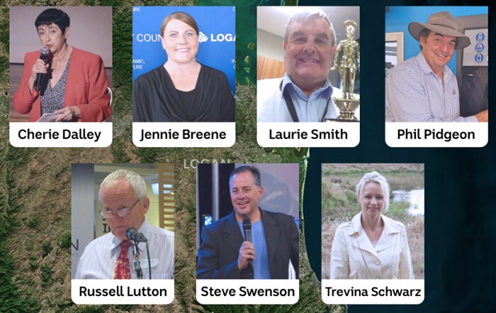 Cherie Dalley, Jennie Breene, Laurie Smith, Phil Pidgeon, Russell Lutton, Steve Swenson and Trevina Schwarz.