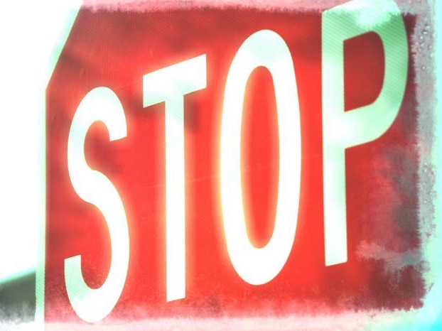 A stop sign