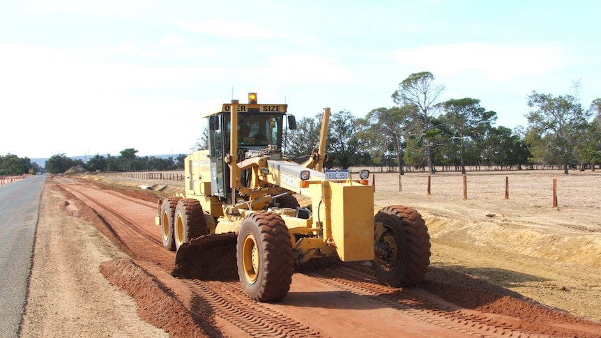 Red sand was successfully trialled as a road material in upgrade of Greenlands Road in Pinjarra, WA