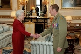 Trooper Donaldson met the Queen in a private ceremony at Windsor Castle.