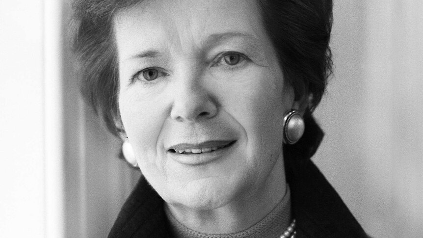 Book cover of Mary Robinson's memoir, with black and white photo of Mary Robinson