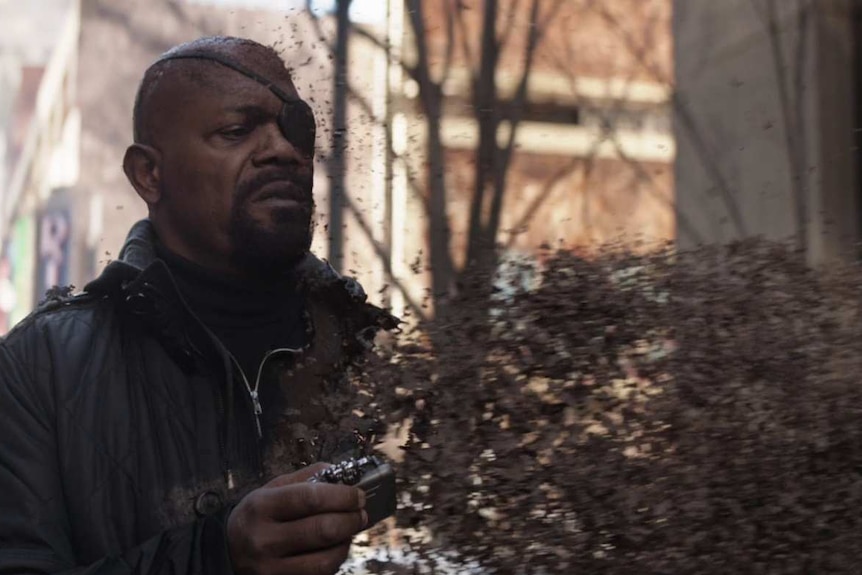 Nick Fury turns to dust